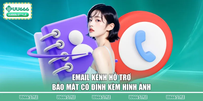 Email kênh hỗ trợ bảo mật có đính kèm hình ảnh